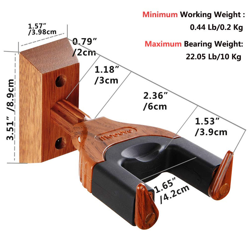 Ukulele Wall Mount, Auto Lock Ukulele Hanger, Hard Wood Base Ukulele Holder, For Ukulele/Violin/Banjo/Mandolin Wall Mount Hook Stand