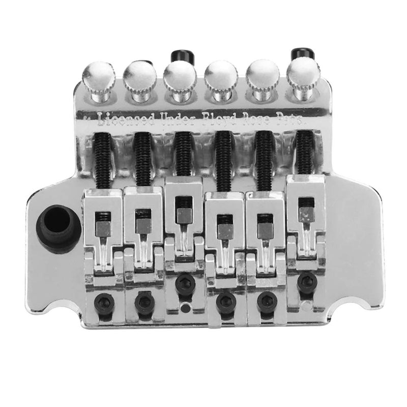 Tremolo Bridge System Double Locking Tremolo System Vibrato Bridge for Electric Guitar for Electric Guitar(Chrome silver) Chrome silver