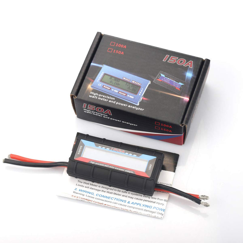 HTRC 150A High Precision RC Watt Meter Power Analyzer Battery Voltage Amp Meter