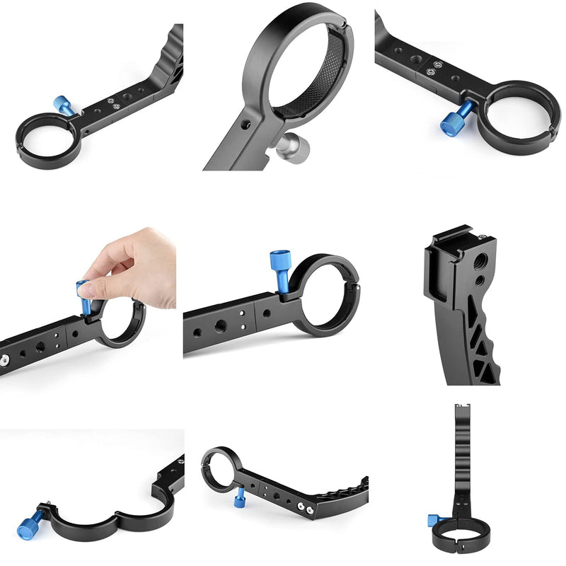 Aluminum Alloy Handy Sling Hand Grip Handle for Ronin S SC Gimbal Neck Ring Mounting Handheld Camera Stabilizer Accessories Extension Connect LED Light Monitor Microphone (for Ronin S)