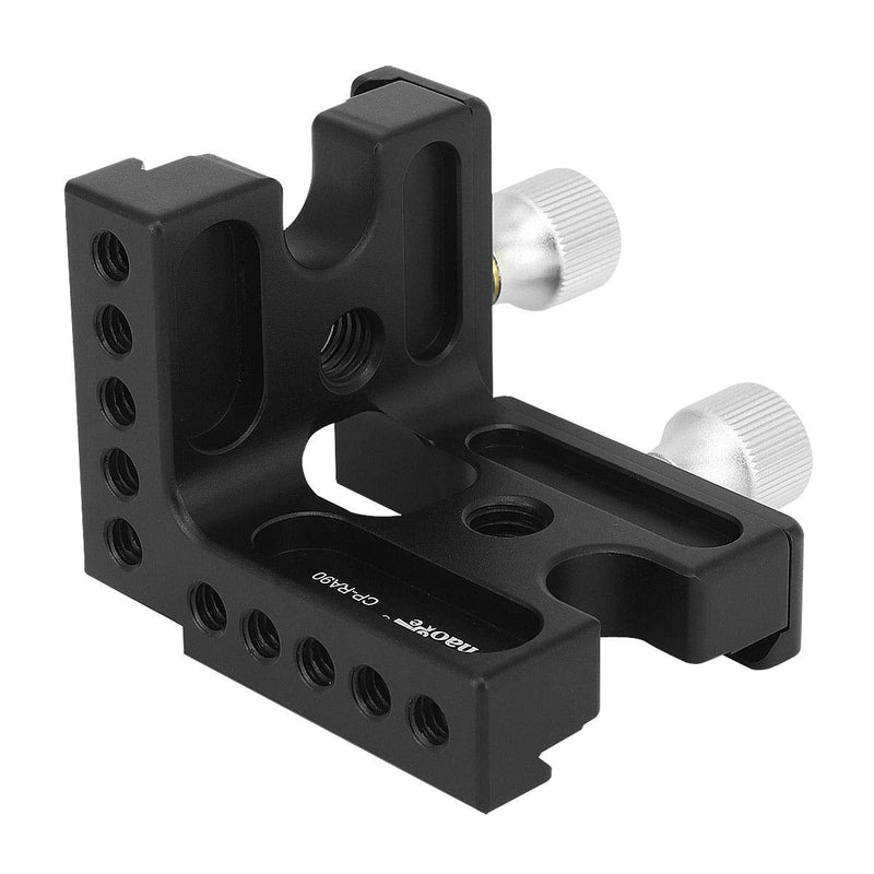 Haoge CP-RA90 Right Angle Clamp 90 Degree Double Quick Release L Clamp with 1/4 Screw Thread for Arca Swiss RRS Benro Rail Plate Nodal Slide