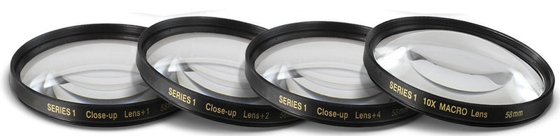 [AUSTRALIA] - 55mm and 58mm 14 Piece Filter Set Includes 3 PC Filter Kit (UV-CPL-FLD) and 4 PC Close Up Filter Set (+1+2+4+10) for Nikon D5600, D3400 DSLR Camera with Nikon 18-55mm f/3.5-5.6G VR and Nikon 70-300mm 