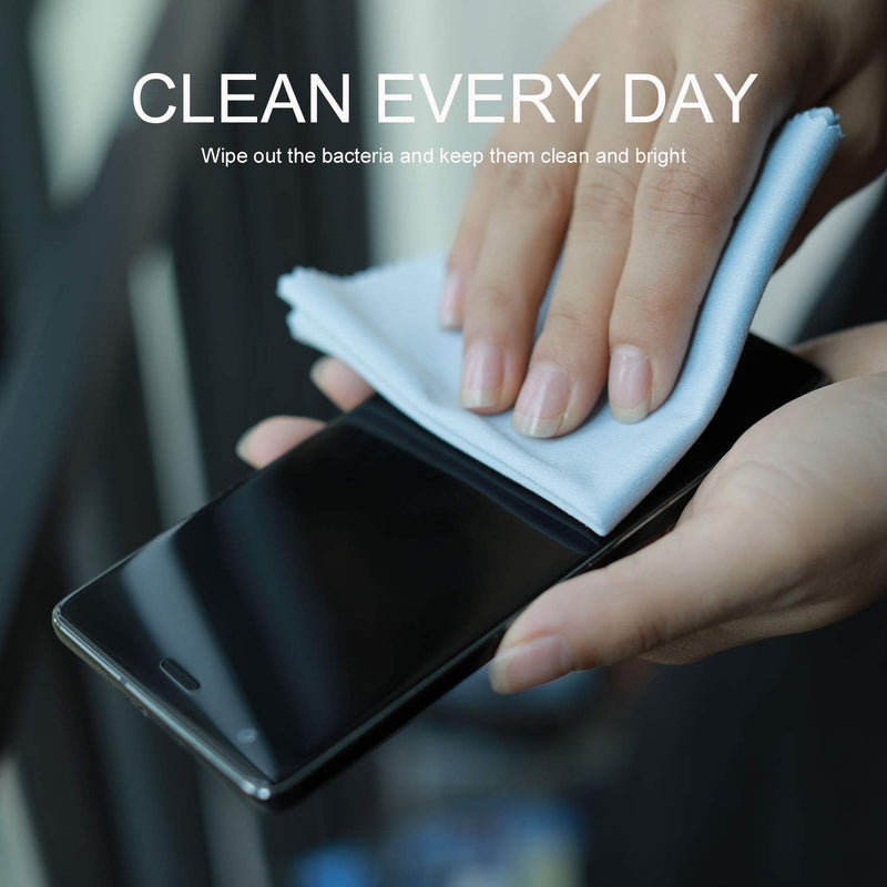 [AUSTRALIA] - Vonper 8 Pack Oversized Microfiber Cleaning Cloths Multicolor Extra Large Glasses Cleaning Cloth for Eyeglasses, Camera Lens, Cell Phones, Laptops, LCD TV Screens and All Lenses & Delicate Surfaces 