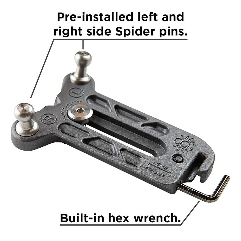 Spider Holster - SpiderPro Lens Collar Plate v2 - Easily Carry a Camera with Long Lens on Your Spider Holster! - Compatible with Canon, Sony, Nikon, Fujifilm