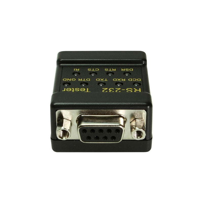 Cablemax RS-232 LED link Tester DB-9 Male to DB-9 Female