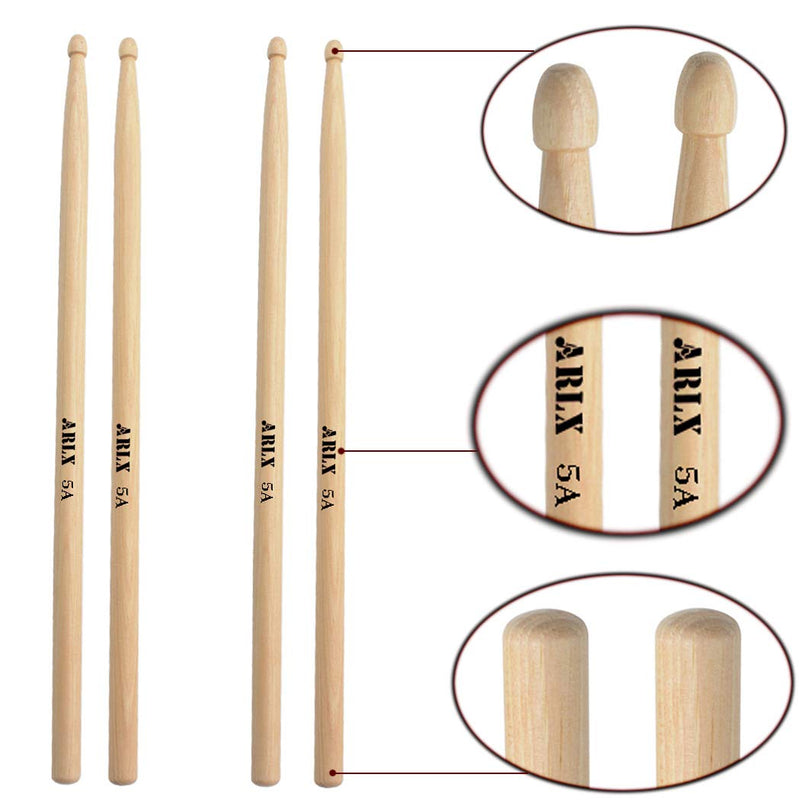 Drum sticks 5a Wood Tip Drumsticks 2 piar Hickory 5A Drum stick
