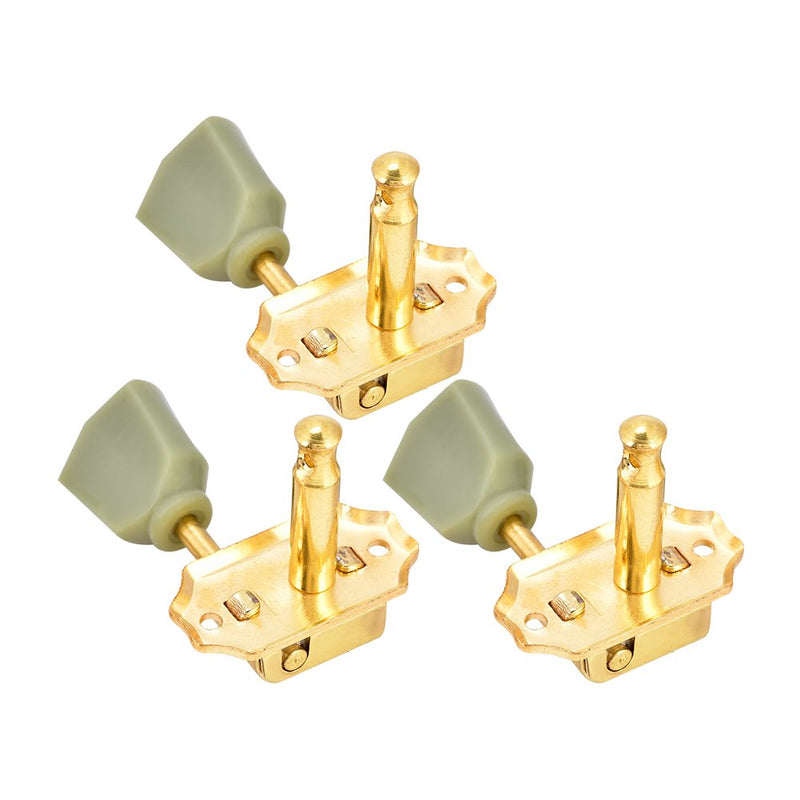 Guitar String Tuning Pegs 3L3R, Semi-Closed Tuners Imitation Jade Stone Machine Head …