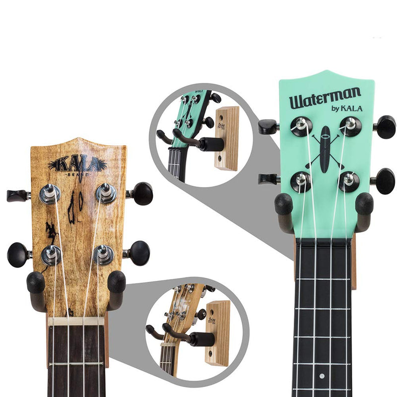 String Swing Wall Mount Ukulele Hanger Hardwood Ukele or Mandolin Wall Mount Pineapple Tenor Concert Compatible for Home & Studio CC01UK-A - Ash