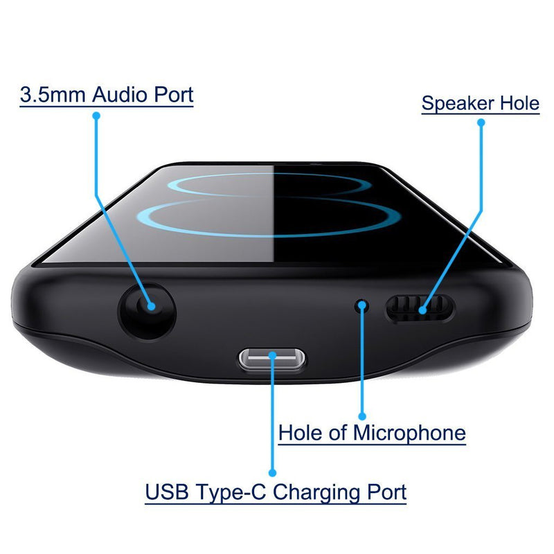 RUXELY Galaxy S8 Battery Case,5000mAh Portable External Backup Charging Case, Rechargeable Protective Power Bank Charger for Samsung Galaxy S8(Black)(Not for Galaxy S8 Plus)