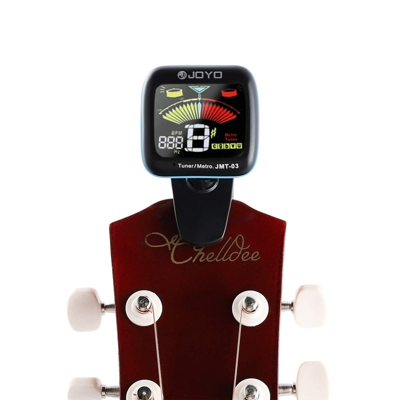 Guitar Tuner Visual Metronome Digital Tuner 2 in 1 Clip Mic for Chromatic Guitar Bass Ukulele Violin with Clip 360 Degree Rotation and colorful screen (2 In 1 Tuner) 2 In 1 Tuner