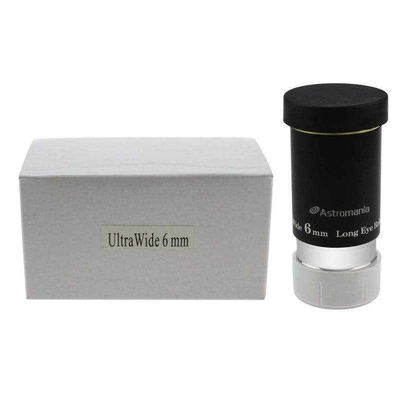 Astromania 1.25" 6mm 66-Degree Ultra Wide Angle Eyepiece for Telescope