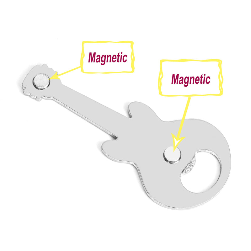 [AUSTRALIA] - LanHong 2 Piece/Set Guitar Bottle Opener Beer Bottle Openers Guitar Shaped Bottle Opener Kitchen Gadgets for Drinkers Music Guitar Lover 