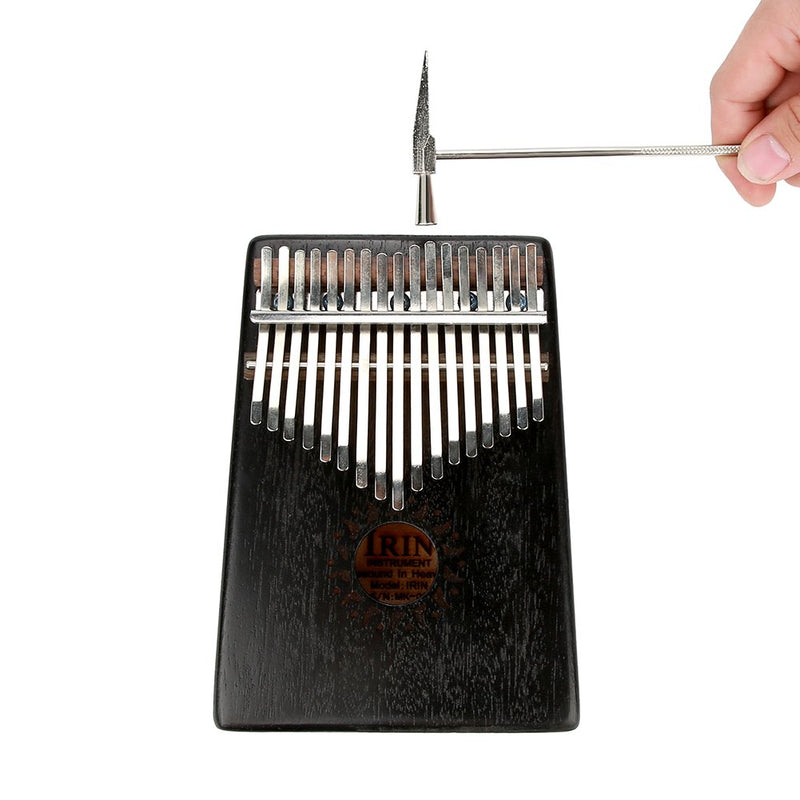 Qii lu 17 Key Kalimba Thumb Piano,Portable Wooden Kalimba Thumb Finger Piano 17Key Decoration Instrument Toy Black