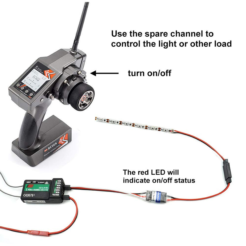 [AUSTRALIA] - RC Remote Controlled AUX on/Off Electronic Switch Relay for Car Truck Boat LED Light Drone (4A) 4A 