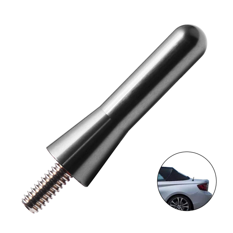 JAPower Replacement Antenna Compatible with BMW 3 Series Convertible 1991-2006 | 2 inches-Titanium Titanium