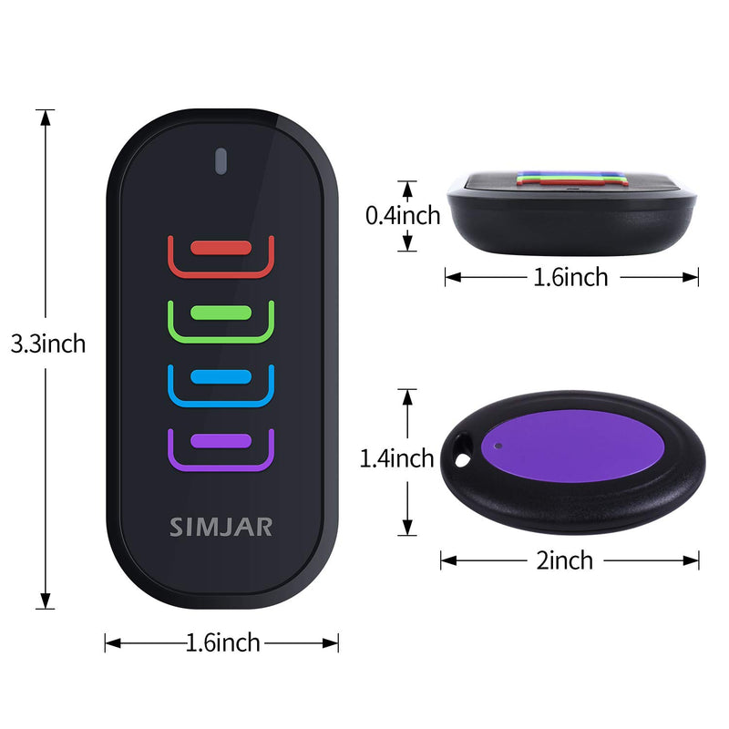 Key Finder with an Extra Transmitter & Up to 131ft Working Range in Open Space, Wireless Remote Control RF Key Finder Locator for Keys Wallet Phone Glasses Luggage Pet Tracker