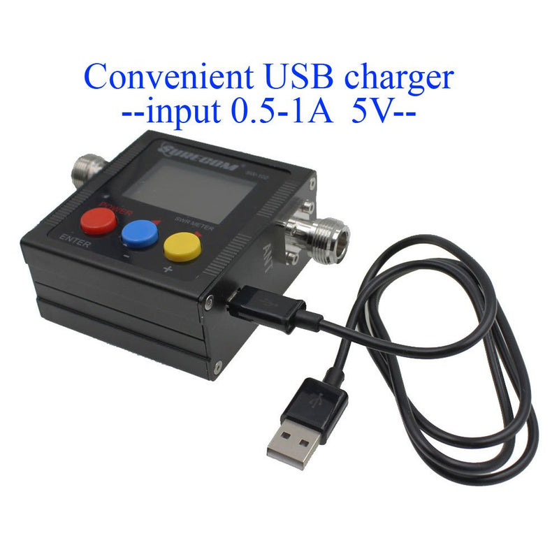 Surecom SW-102 125-525Mhz Digital VHF/UHF Antenna Power & SWR Meter+MF connector