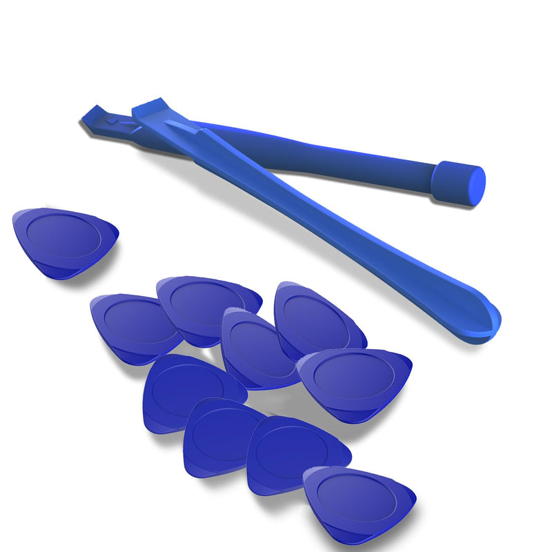 10pcs Universal Triangular Plastic Prying Tool, 2pcs pry Bars Suitable for iPhone Mobile Phone Laptop Desktop LCD Screen case Removal BLUE Mini