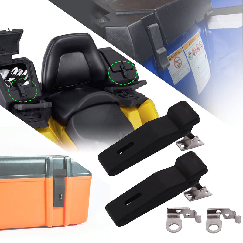 FZJDSD 2Pcs Flexible Rubber Draw Latch Front Storage Rack Rubber Latch Fit for Polaris Sportsman 500 550 800 850 1000 Over-Center Boat Latches for Door Handle Cooler Boat Compartment Cargo Box 2877447