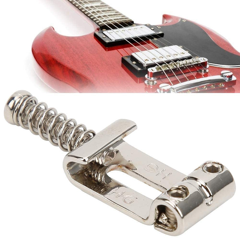 Electric Guitar Saddles,Silver Roller Guitar Saddle Bridge Copper Zinc Alloy Electric Guitar Parts For Improving Tone And Sustain(33 X 11 X 6Mm)