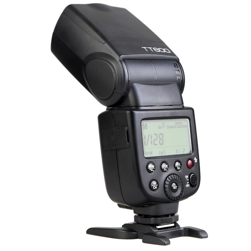 Godox TT600 GN60 2.4G 1/8000s Camera Flash Speedlite, 230 Full Power Flashes, 0.1-2.6s Recycle Time, Compatible for Canon, Nikon, Pentax, Olympus and Other DSLR Cameras with Standard Hotshoe & Filte