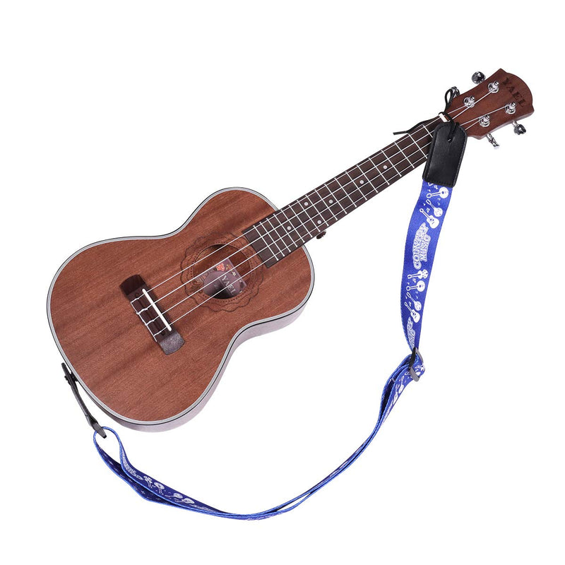 Q QINGGE Ukulele Strap Well made strap for Ukulele and kids' guitars (blue)