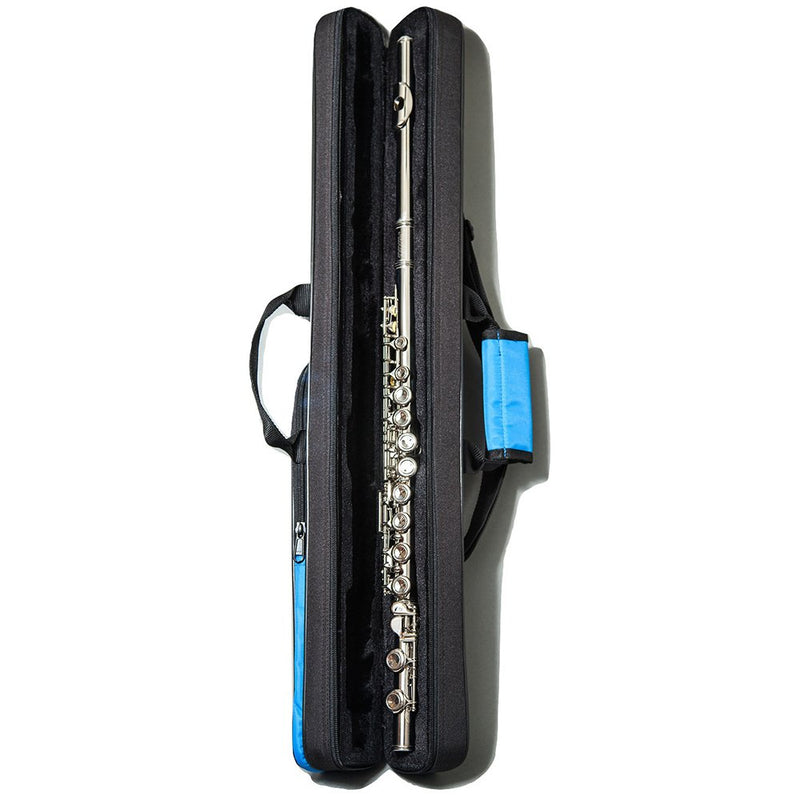 Paititi Brand New Model One Piece C Foot Flute Case With Exterior Pocket Handler and Back Strap