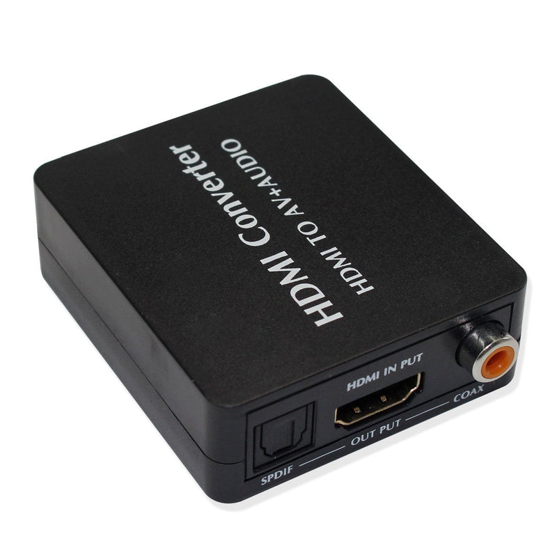 HDMI to AV and Audio Converter Support SPDIF Coaxial Audio NTSC PAL Composite Video HDMI to 3RCA Adapter for TV/PC/PS3/Blue-ray DVD 1080p