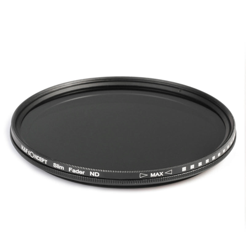 K&F Concept 43mm Slim Fader Variable ND2-ND400 Neutral Density Adjustable ND ND2 ND4 ND8 ND16 to ND400 Lens Filter Kit + Microfiber Cleaning Cloth for DSLR Cameras