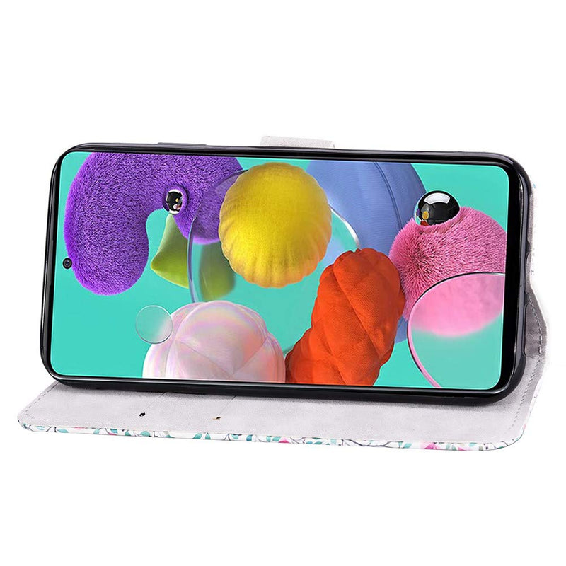 QIVSTAR Case Compatible for Samsung Galaxy A51 4G 3D Design Soft PU Leather case Magnetic Wallet Full Body Protective Case with Stand Flip Folio Case for Samsung Galaxy A51 4G Flower Elephant CY2 CY2-1: Flower Elephant