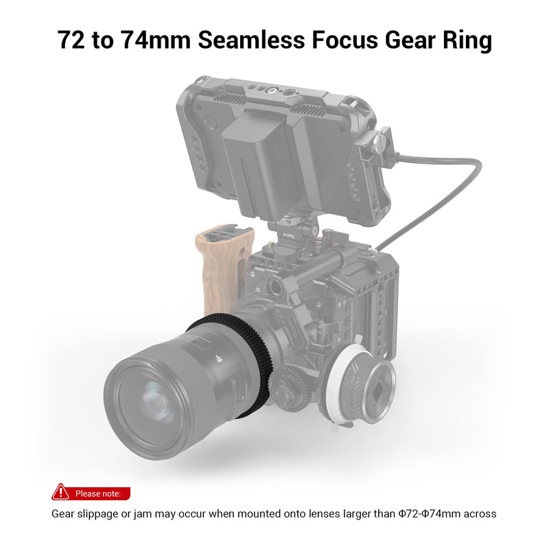 SmallRig Seamless Focus Gear Ring (72mm to 74mm) - 3293 Φ72-Φ74