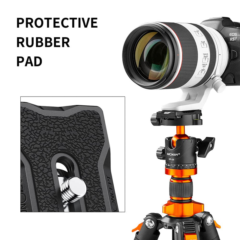 [AUSTRALIA] - K&F Concept K-28 Camera Tripod Quick Release Mounting Plate Black 1 Pack 