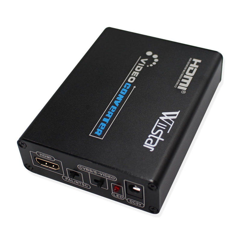 Mini 1080P HDMI to AV 3RCA CVBs Composite & S-Video R/L Video Audio Converter Adapter Supporting PAL/NTSC for PC Laptop Xbox PS4 PS3 TV STB VHS VCR Camera DVD
