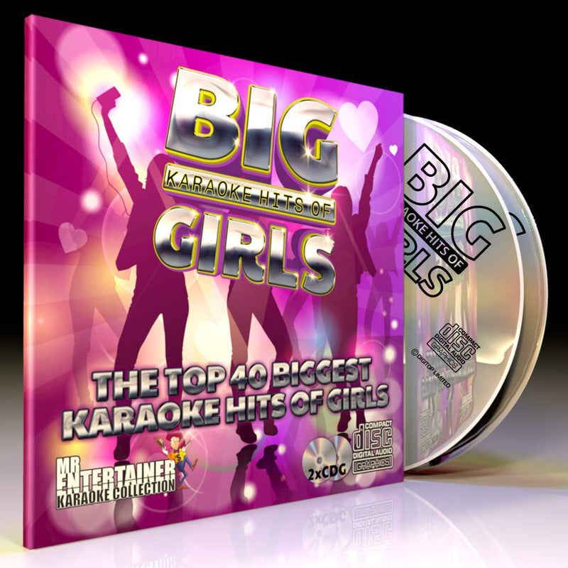 GIRLS KARAOKE CD+G (CDG) Disc Pack. 40 Greatest Female Songs Ever