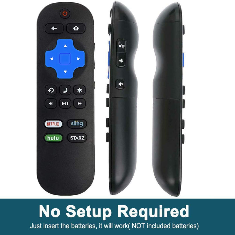 Repalcement LC-RCRUS-18 Remote Control Compatible with Sharp Roku TV LC-32LB591U LC-65LBU591U LC-43LBU591U (with Pink Rmote Case Protective Cover)