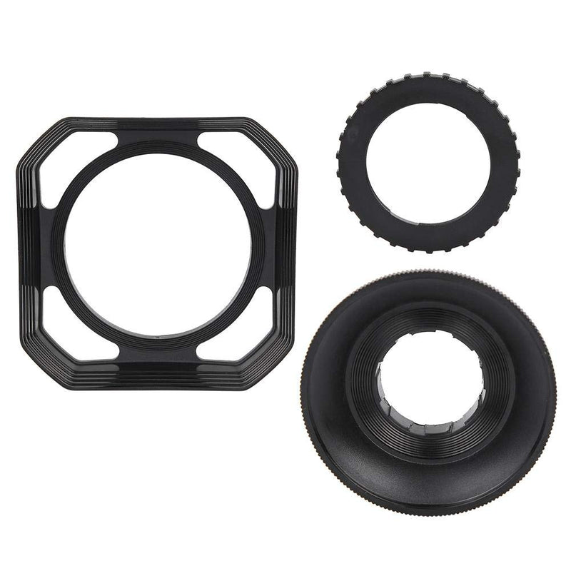 37mm-72mm Camera Lens Hood, Square Lens Hood Sun Shade/Shield, Reduces Lens Flare and Glare for Digital Video Camera and Camcorder