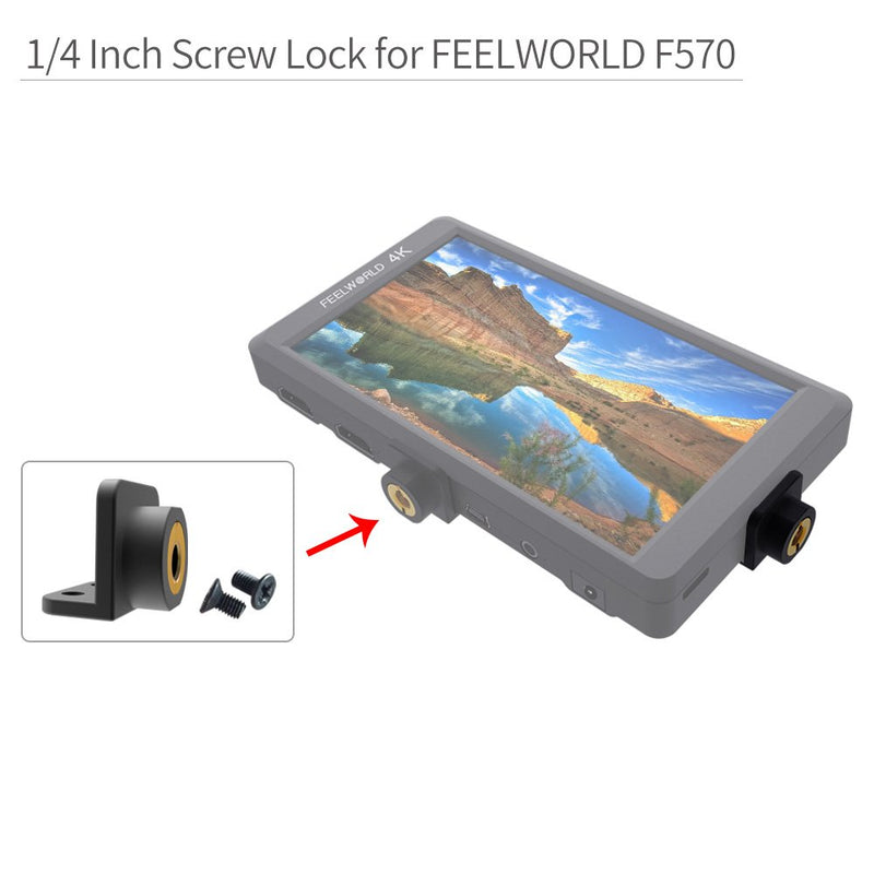 Feelworld 1/4 Inch Screw Lock Mount Points for Attaching to Cameras and Stabilizer Rigs Use for Feelworld F5 FW568 S55 F450 F550 F570 FW450 Etc Camera Field Monitor