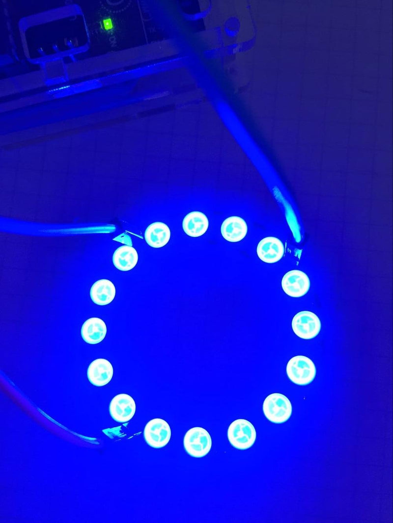 DIYmall 16 Bits 16 X WS2812 5050 RGB LED Ring Lamp Light with Integrated Drivers