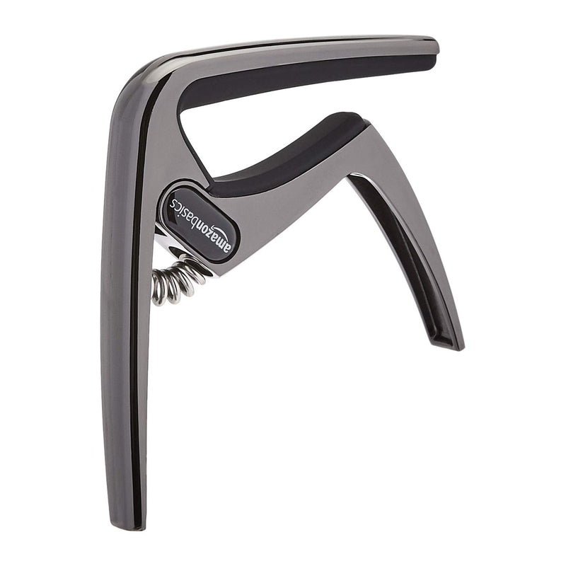 AmazonBasics Zinc Alloy Guitar Capo for Acoustic and Electric Guitar, Black, 3-Pack