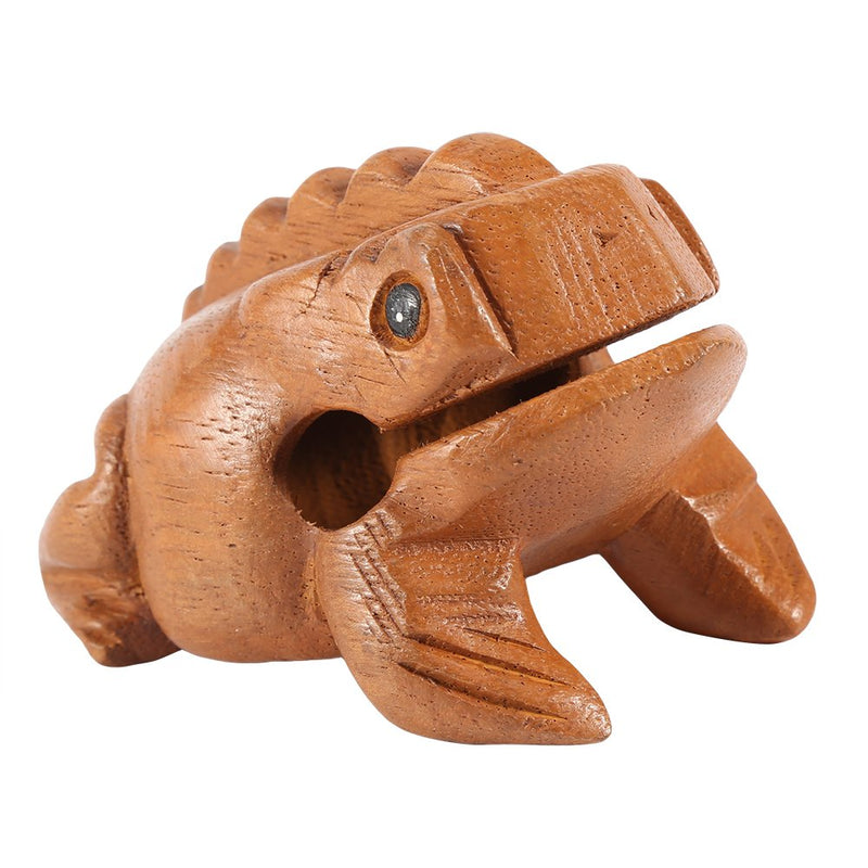 Wood Frog Guiro Rasp Thailand Hand Carved Wooden Frog Guiro Rasp Croaking Sound Toy Musical Instrument Tone Block Natural Finish Five Sizes(#5) #5