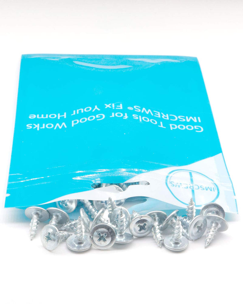 [AUSTRALIA] - IMScrews 100pcs #8 x 3/4" Truss Head Screws Standard Thread Self Tapping Screws Wood Work MDF Zinc Plated #8*3/4 (4.2*19mm) 100 