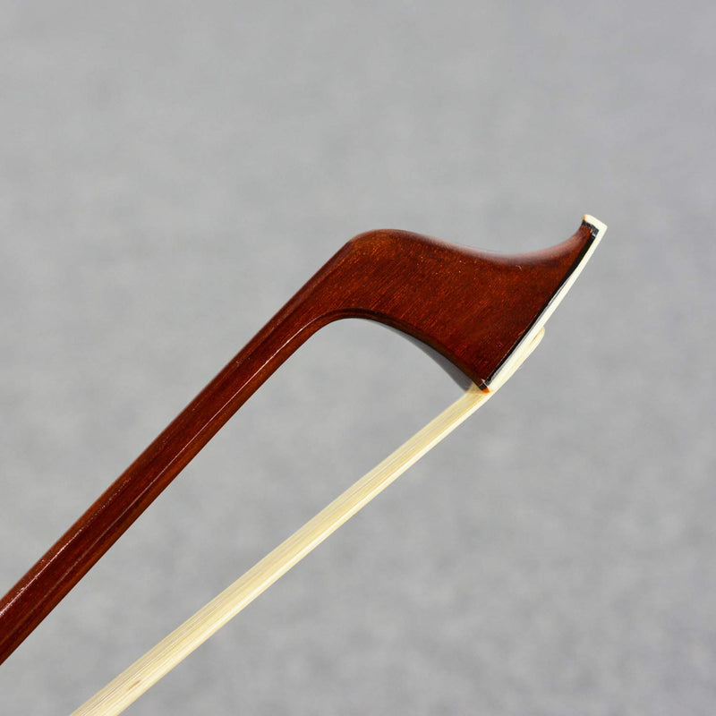 Upright Double Bass Bow Half 1/2 Size French Model Natural Horsehair VINGOBOW 300BF 68.5 cm Brazilwood Stick Ebony Frog Warm Tone Natural Horse Hair Straight Stick Smooth Tuner Easy Rosin
