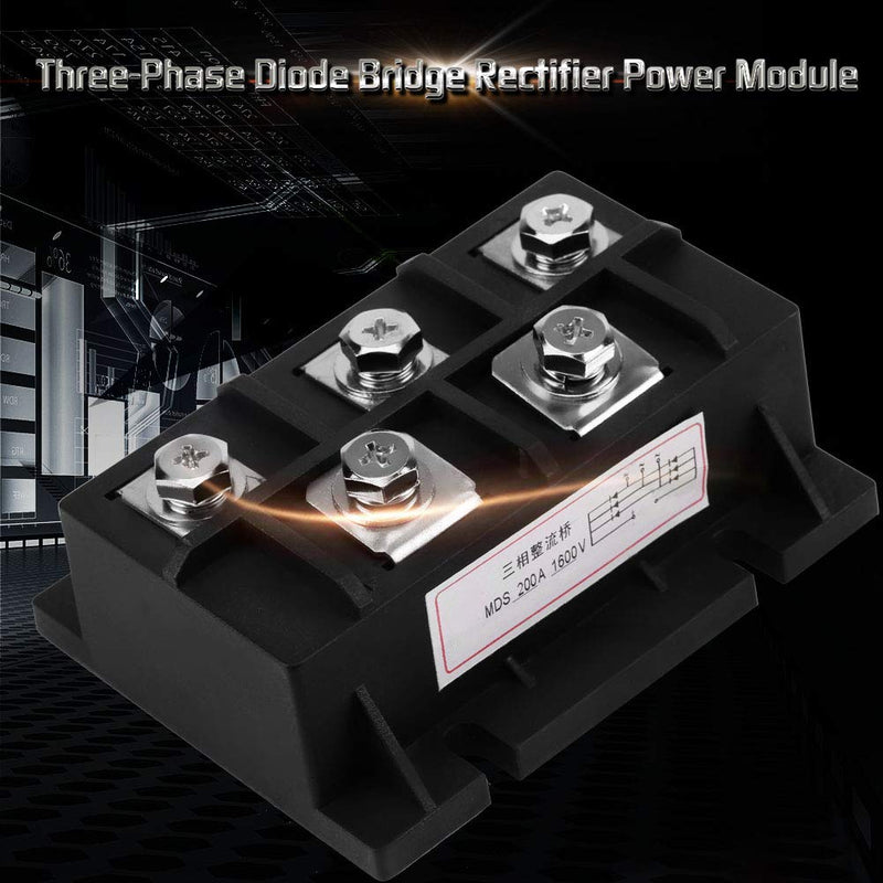 MDS 200 amp 1600V 3 Phase AC to DC High Power Rectifier Silicon Full Wave Diode Bridge Rectifier Module 5 Terminals