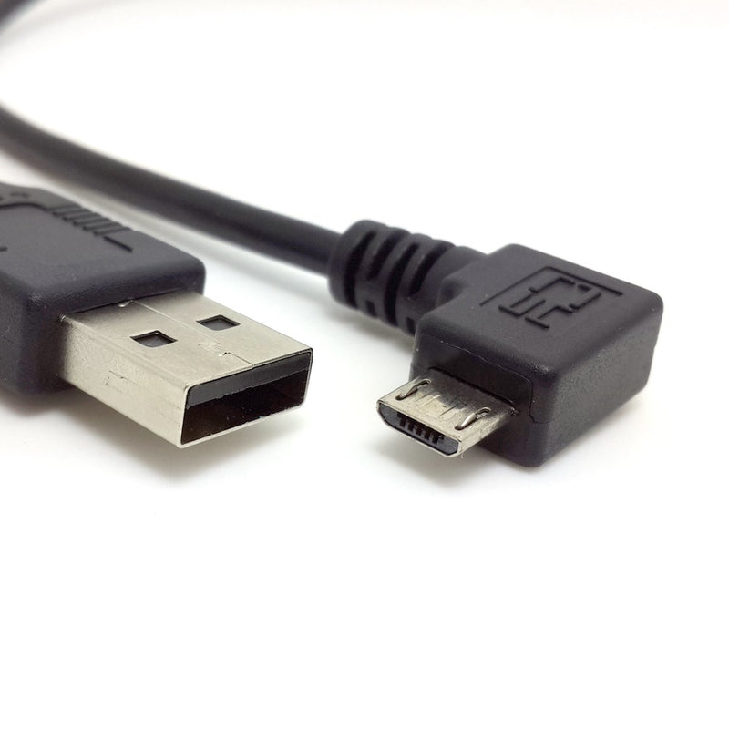 HDMIHOME Right Angled 90 Degree Micro USB Male to USB Male Data Cable 1m for i9500 N7100