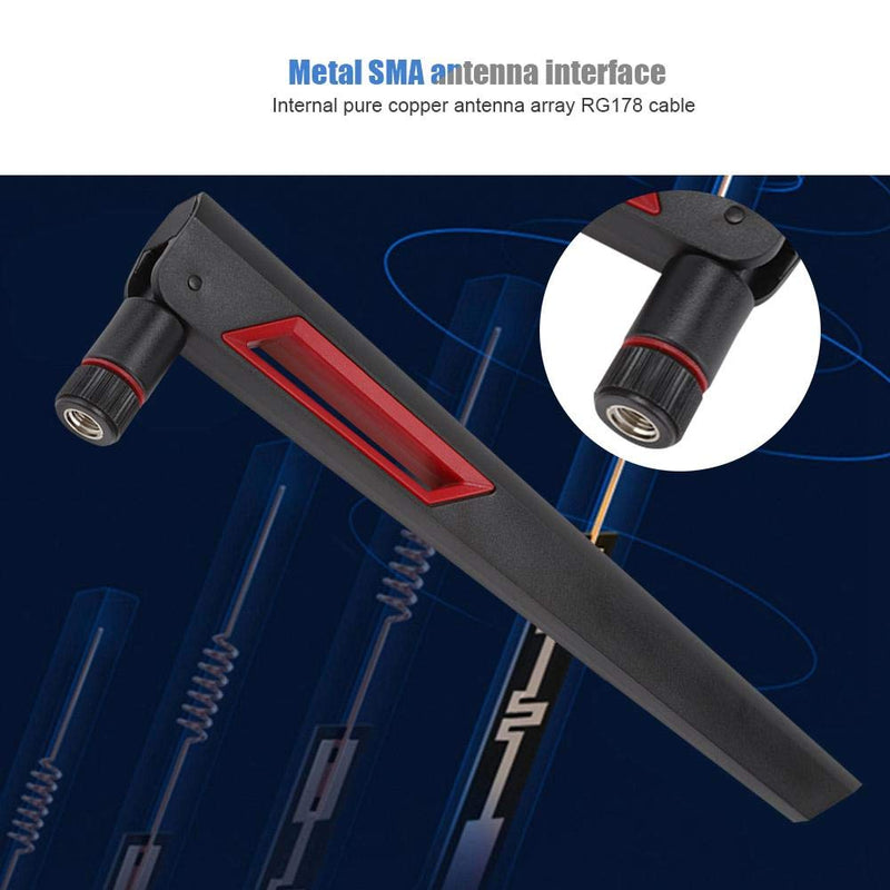 3PCS Dual-Band Wireless Router Antenna, SMA 8DBi High Gain Omnidirectional Wireless Network Card Antenna for EX6200 / AC15 / AC68U / AC88U / AC3200 / AC66U Router