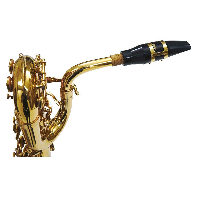 Libretto Baritone Saxophone Mouthpiece Kit, Giftable Standard Mouthpiece Set: ABS 4C Mouthpiece, Plastic Cap, Gold Lacquered Ligature. Finely Designed for Beginner and Intermediate on the Music Way.