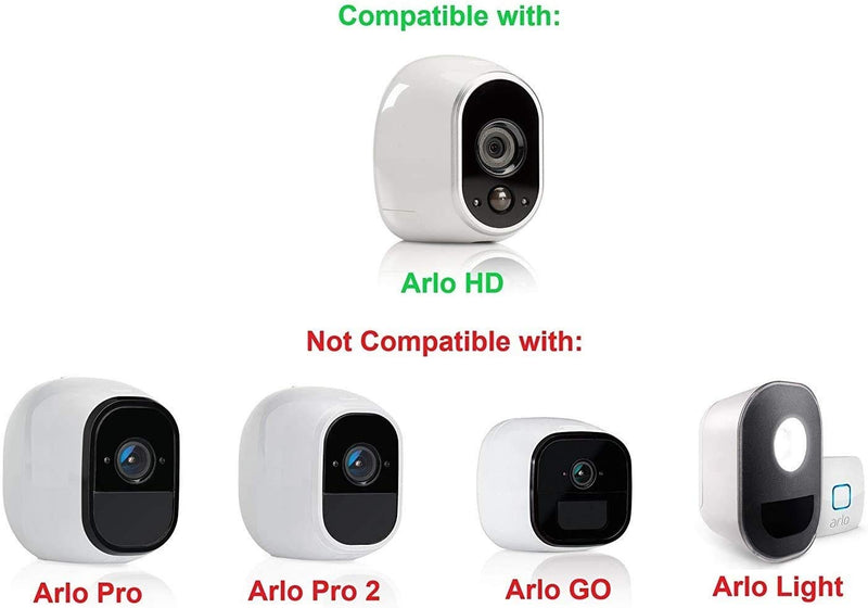 4 x Silicone Skins Compatible with Arlo Smart Security - 100% Wire-Free Cameras — by Wasserstein (Black) Black