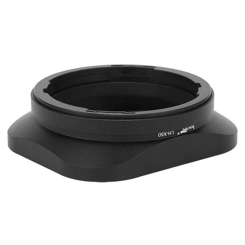 Haoge LH-X50 Bayonet Square Metal Lens Hood for Fujifilm Fuji Fujinon XF 50mm F2 R WR Lens on X-Pro2 X-Pro1 X-T2 X-T1 X-T20 X-T10 X-E2S X-A5 X-A20 X-E3 X-H1