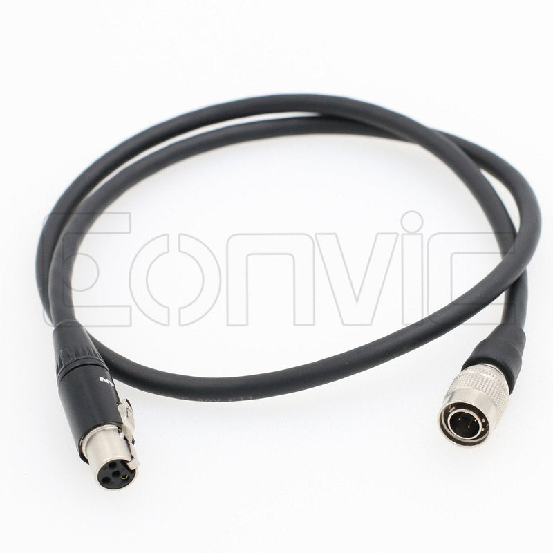 Eonvic Hirose 4 Pin to Mini 4 Pin XLR Power Cable for TVlogic Monitor