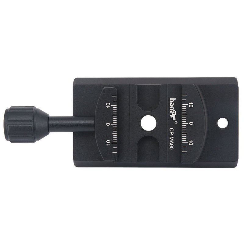 [AUSTRALIA] - Haoge CP-MA90 Quick Release Plate QR Clamp Adapter Convertor for Select Manfrotto Tripod Fluid Video Head to Arca-Swiss Compatible, Fit 501PL / Q5 / 504PLONG / 500PLONG Heads Adapter for Manfrotto Fluid Head 